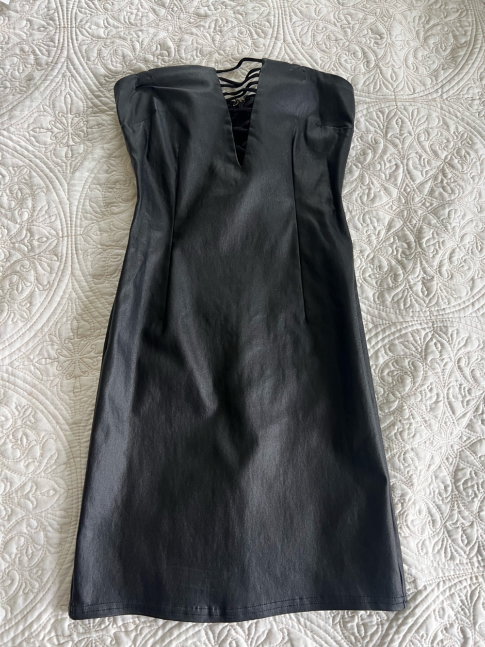 Guess Black Faux-Leather Skinny Pants